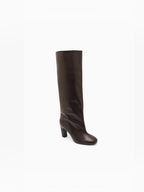 Bottes hautes au style drapé STEPHAN PARIS