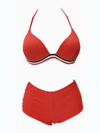 Bikini triangle à coque et shorty texturé BELLE COM'ELLE