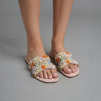 Mules claquettes plates colorées femme BELLICY / Cink-me.
