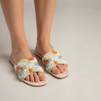 Mules claquettes plates colorées femme BELLICY / Cink-me.