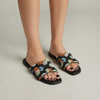 Mules claquettes plates colorées femme BELLICY / Cink-me.