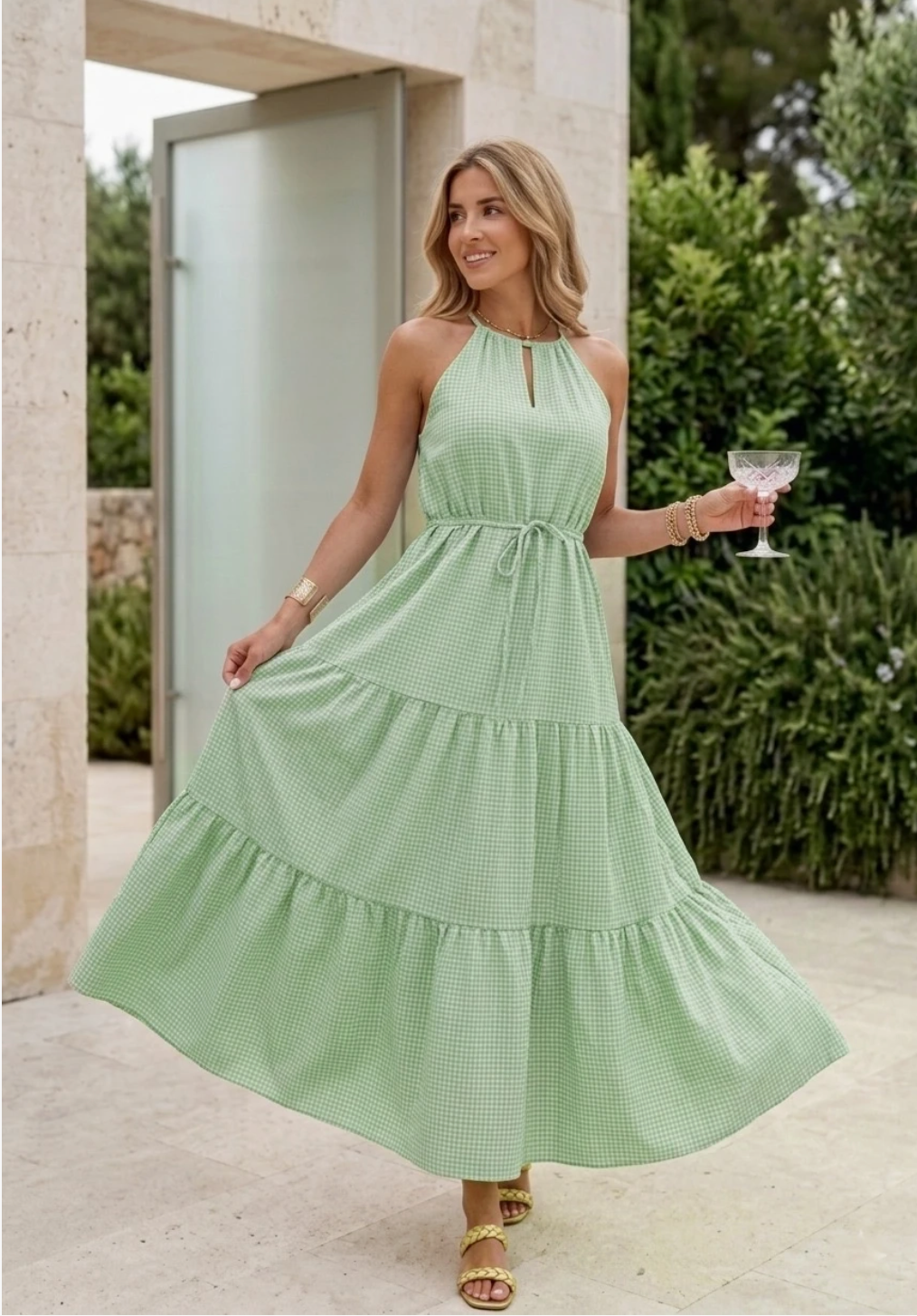 Robe Longue Imprimée 100% Viscose ESTEE BROWN