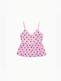 Top à Pois Peplum Col V ATTRAIT PARIS