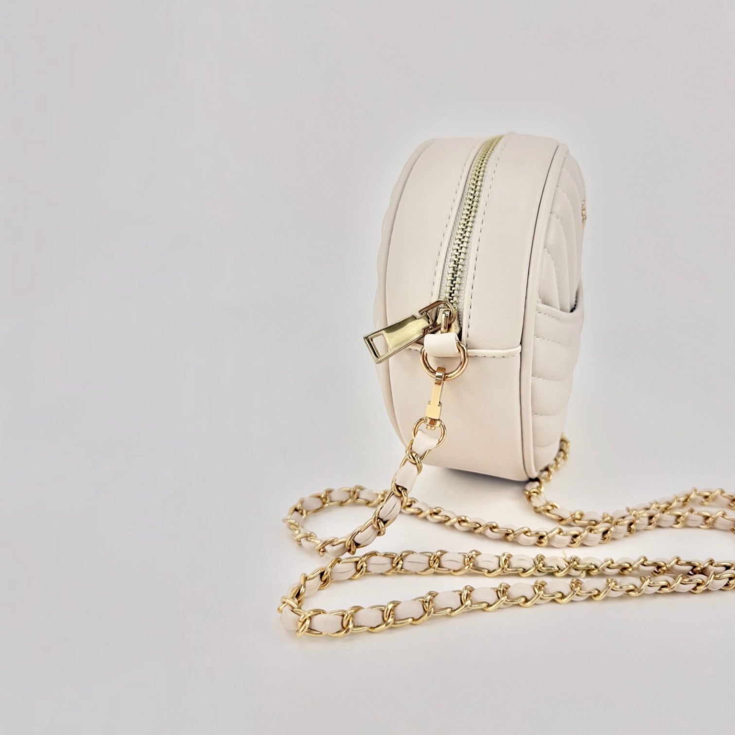 Sac Bandoulière Rond Matelassé Noe HJS