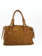 Grand sac format A4 croûte de cuir ANAÏS