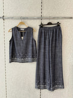 Ensemble top et pantalon chic MISS CHARM