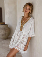 Robe courte en dentelle MISS CHARM