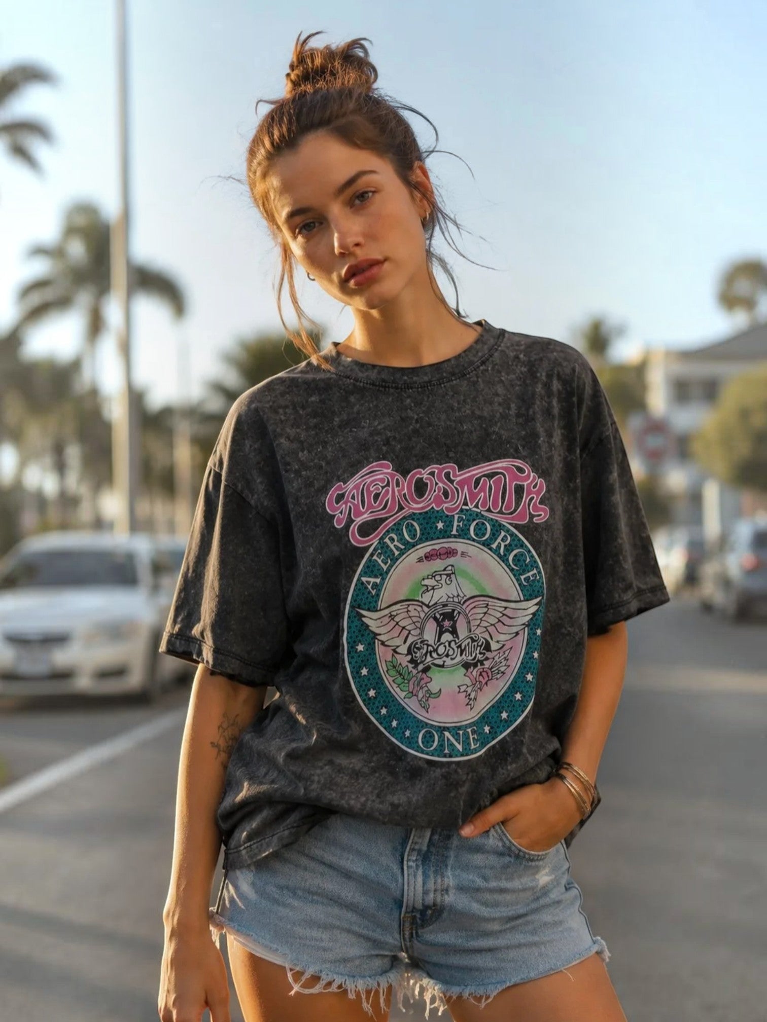 T-shirt imprimé "Aerosmith"