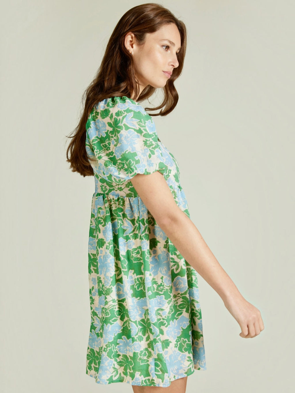 Robe courte coupe ample manches boule ANDY & LUCY