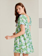 Robe courte coupe ample manches boule ANDY & LUCY