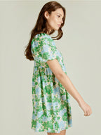 Robe courte coupe ample manches boule ANDY & LUCY