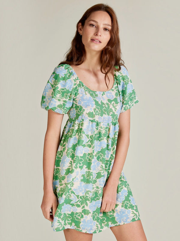 Robe courte coupe ample manches boule ANDY & LUCY