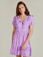 Robe courte fleurie SAMMY ANDY & LUCY