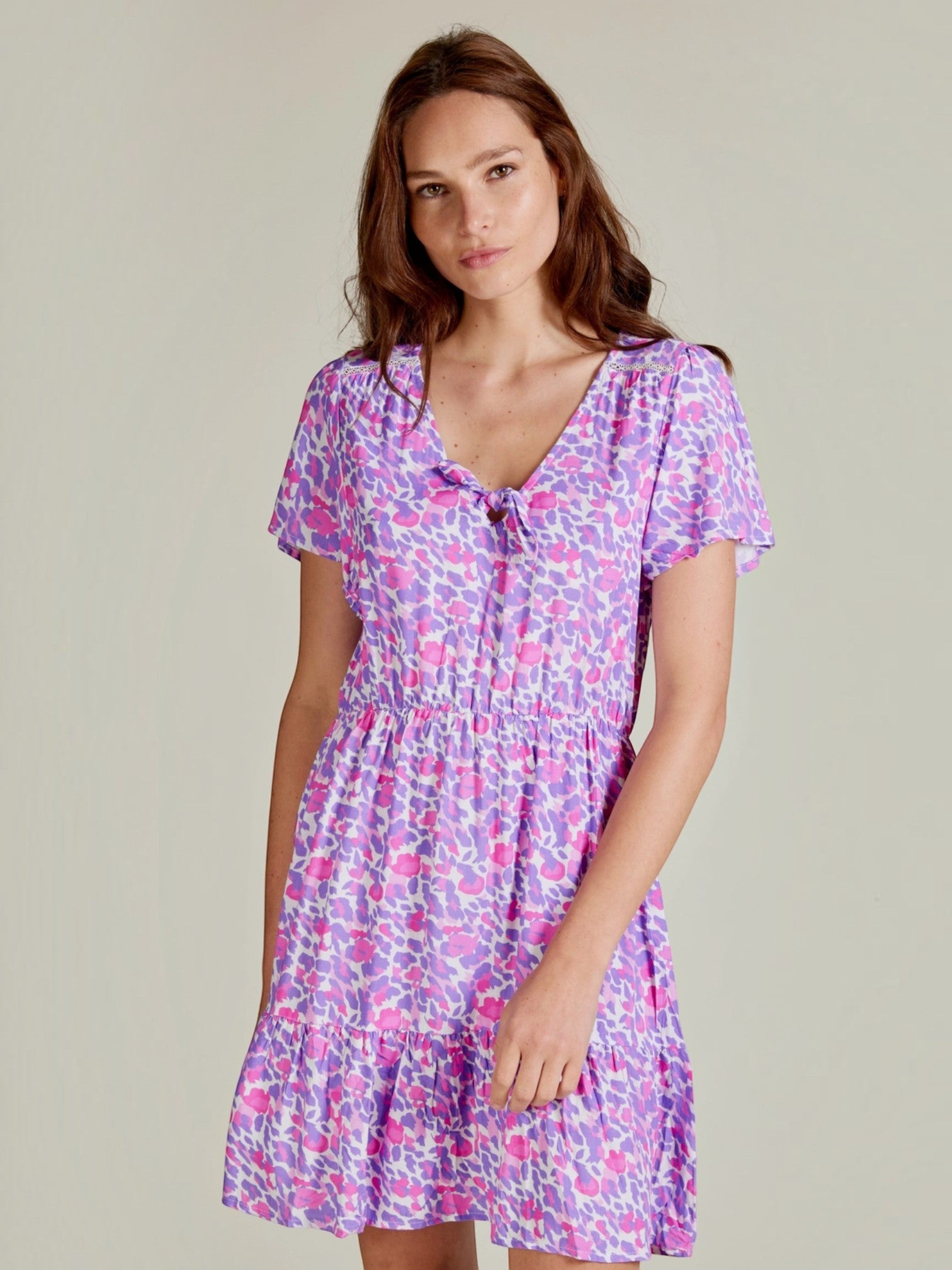 Robe courte fleurie SAMMY ANDY & LUCY