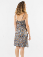 Robe Courte Bretelles Imprimée Sari COLINE