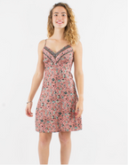 Robe Courte Bretelles Imprimée Sari COLINE