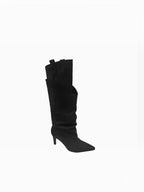Botte Haute Asymétrique en Suédine STEPHAN PARIS