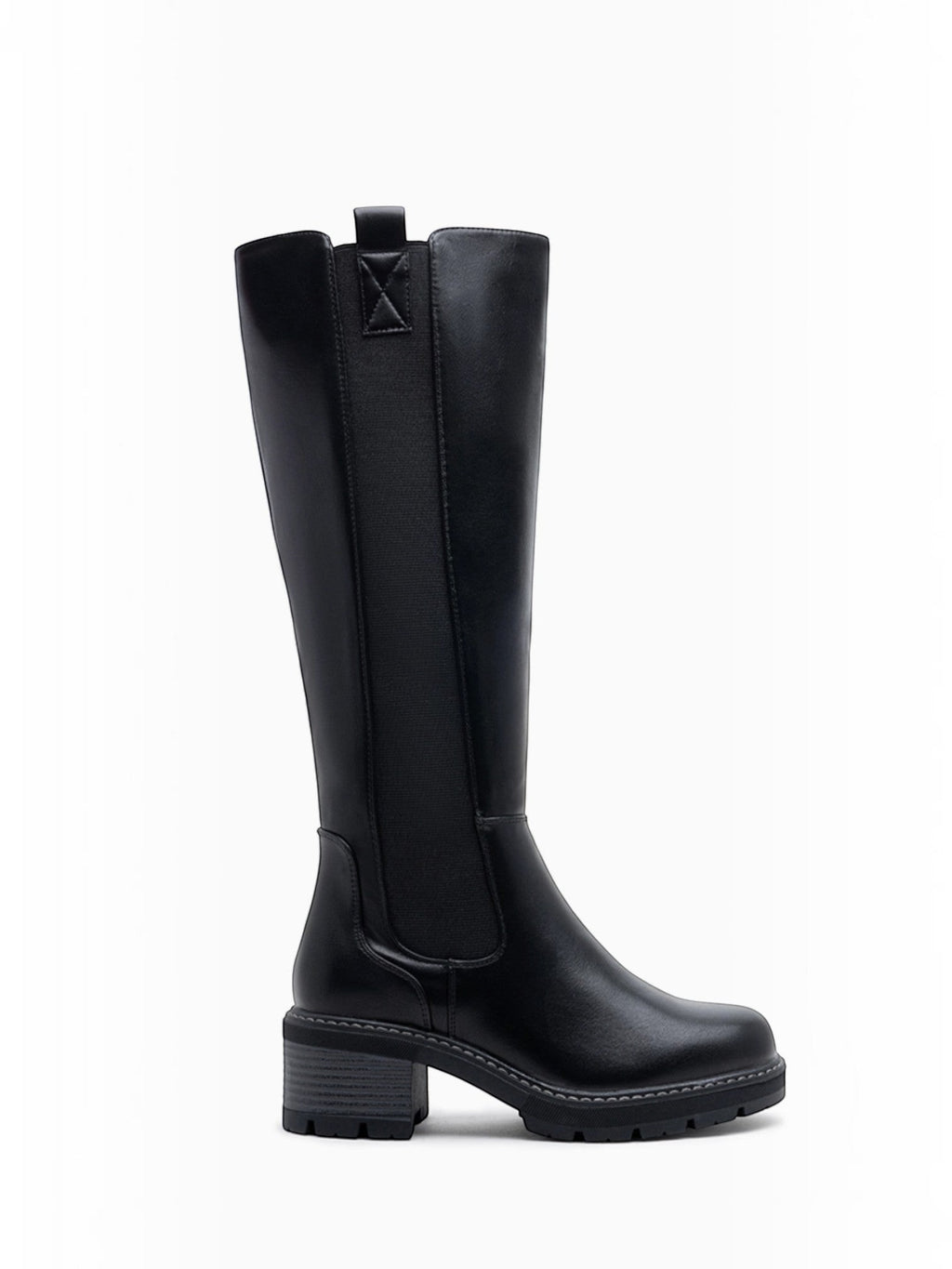 Bottes Hautes Femme à Talon Épais Suédine LADY GLORY