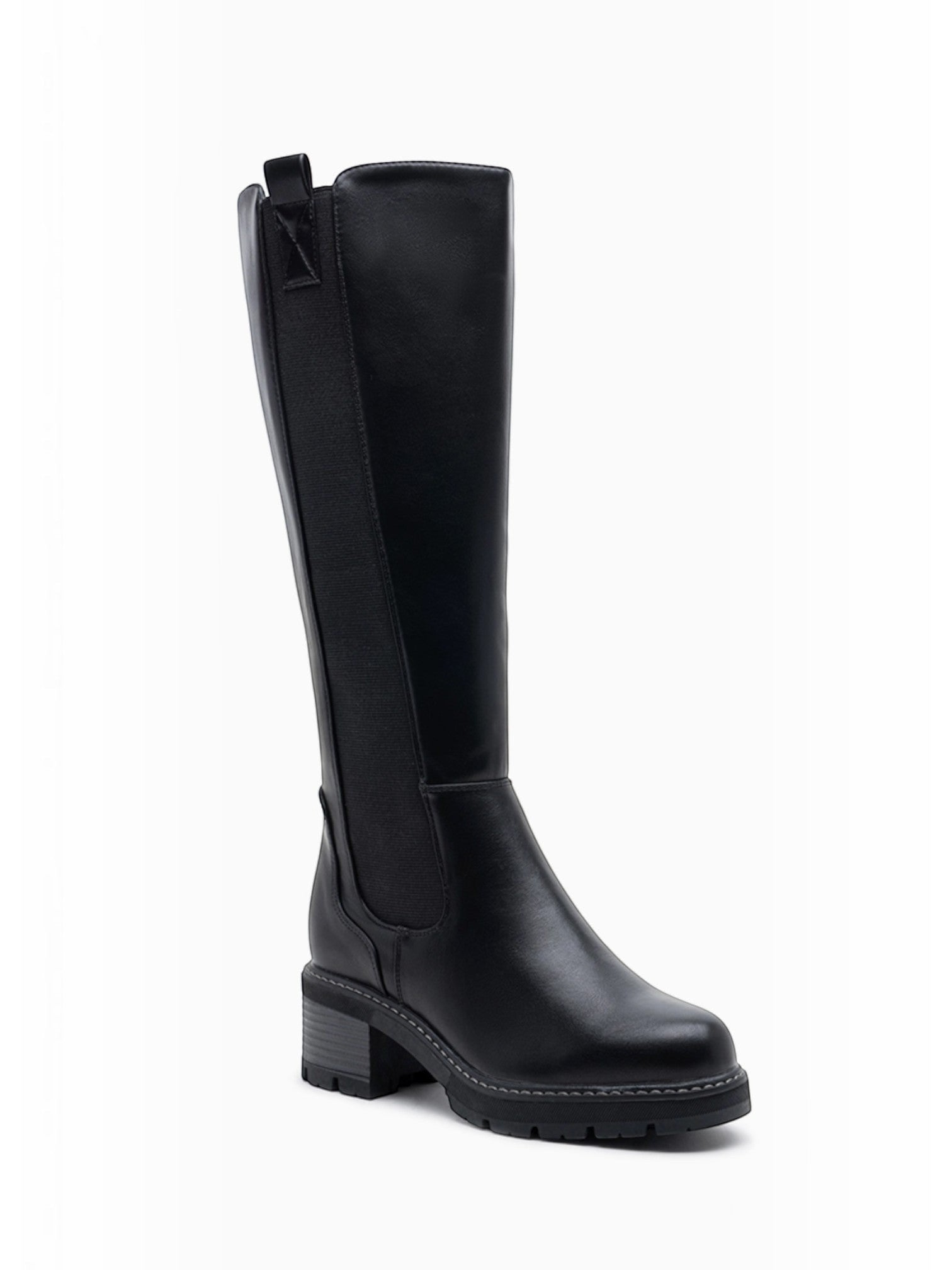 Bottes Hautes Femme à Talon Épais Suédine LADY GLORY