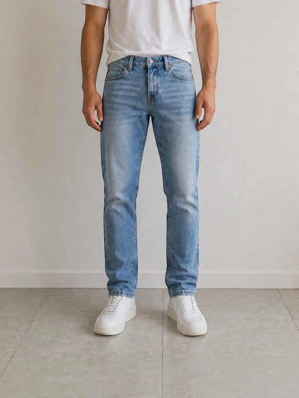 Jean Tapered Fit 100% Coton Homme FIVE EVER