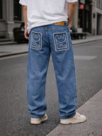 Jean Baggy Pantalon Large Homme FIVE EVER