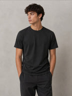 T-shirt Homme Uni Noir FIVE EVER
