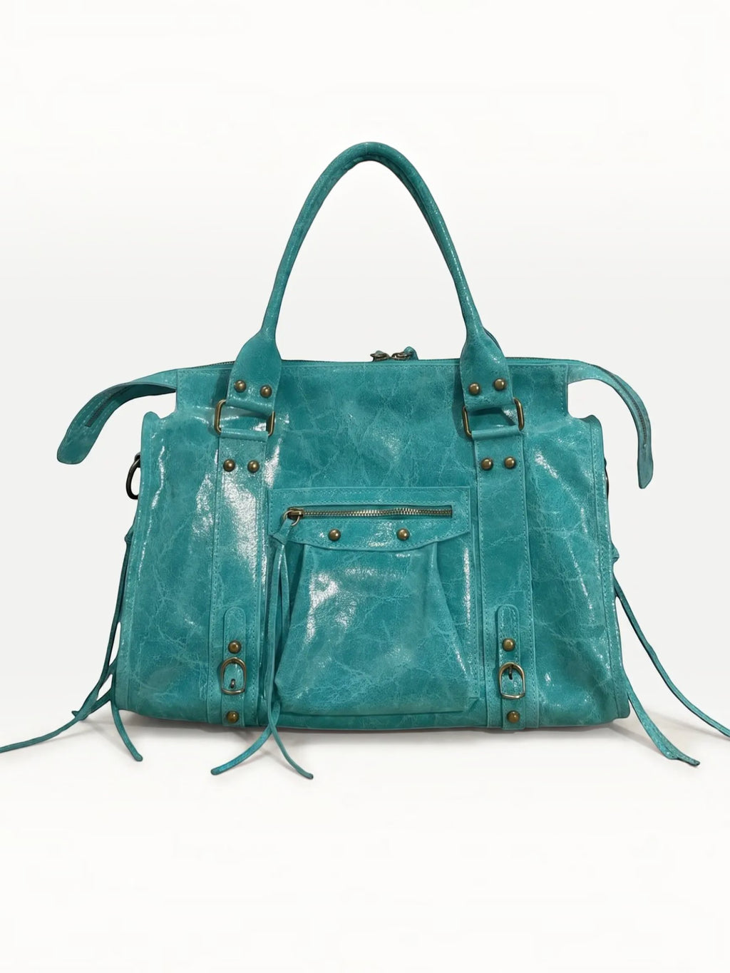 Sac cuir vachette gloss Capucine L 41 cm LOUISA LEE