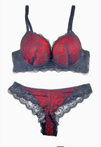 Ensemble Soutien-gorge + String avec armature BELLE COM'ELLE