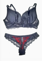 Ensemble Soutien-gorge + String avec armature BELLE COM'ELLE