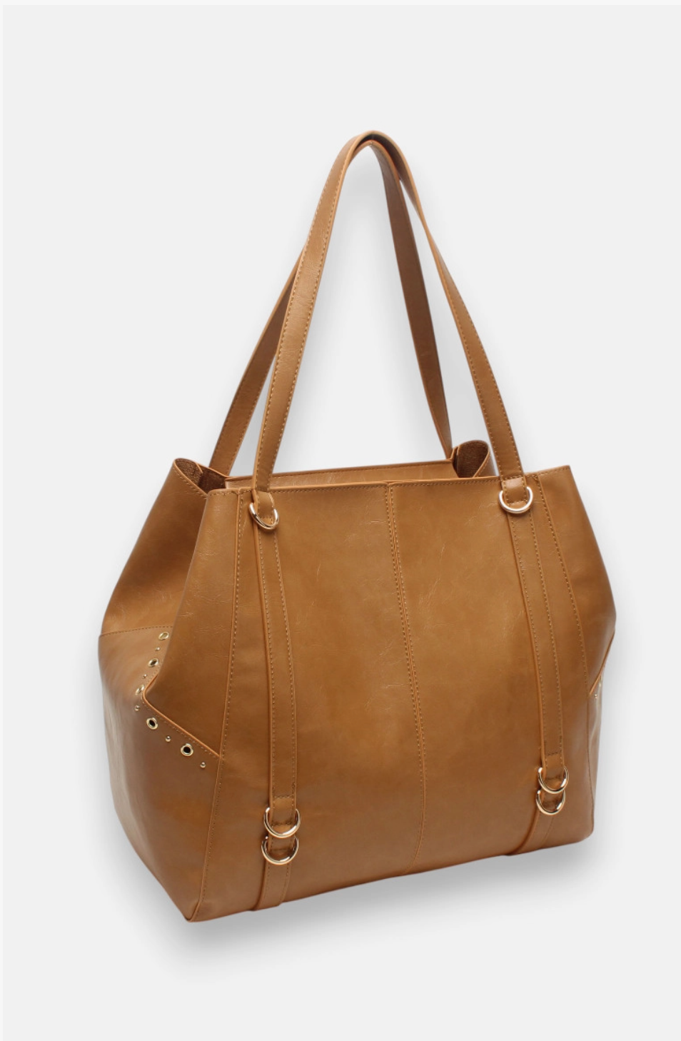 Grand sac cabas ajouré zippé à détails dorés BESTINI