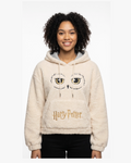 Gilet sherpa femme Harry Potter Hedwige blanc cassé COTTON DIVISION