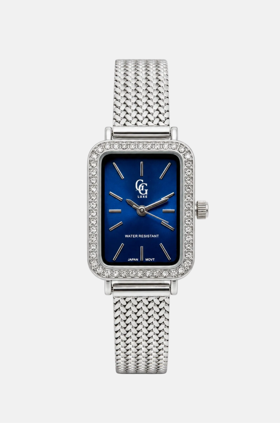 Montre Bonnie argentée à cadran bleu et zircons FASHION TIME