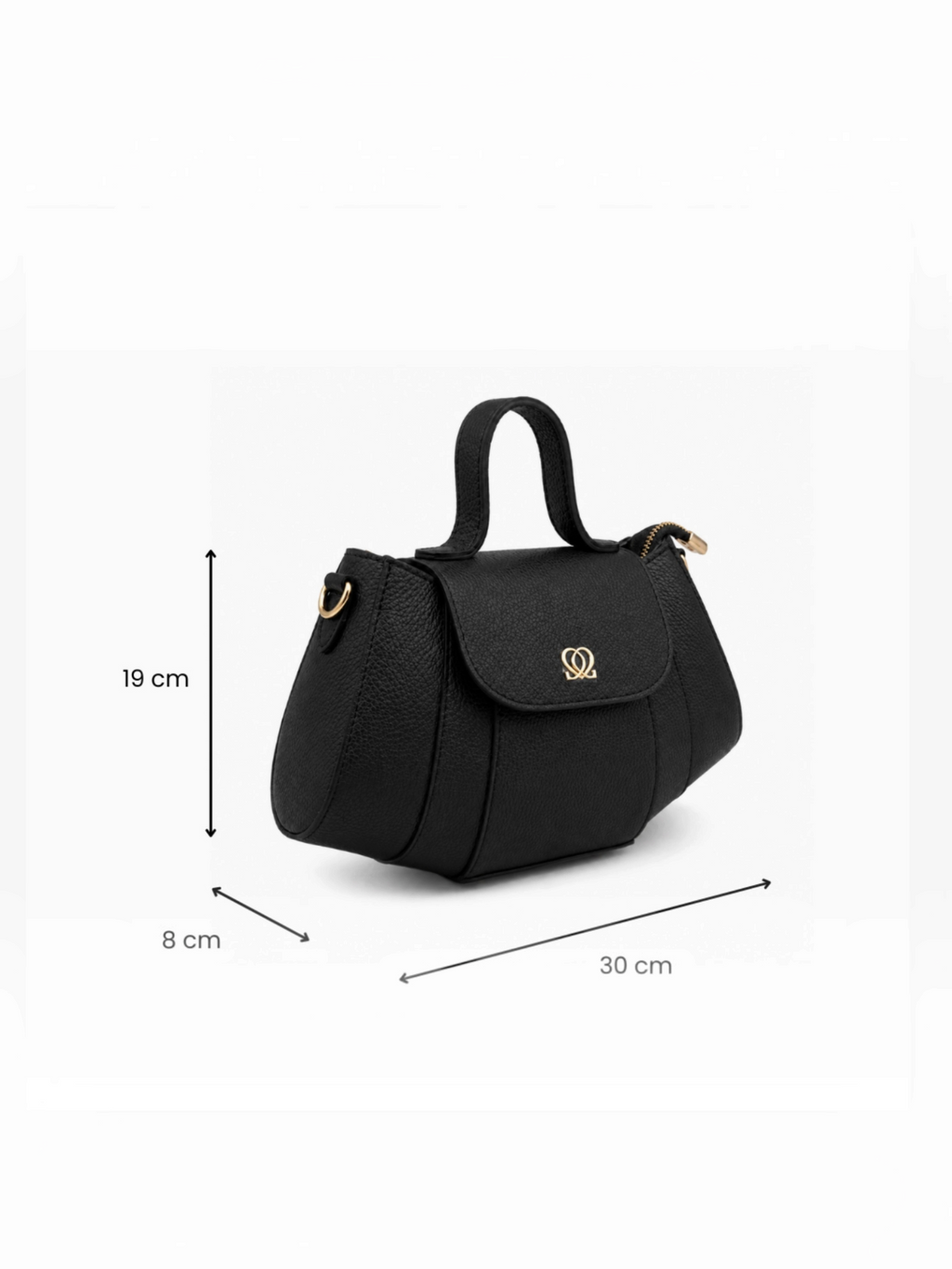 Sac à main trapèze en cuir grainé GALLANTRY