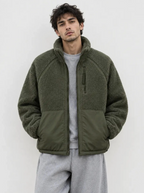 Polaire homme bi-matière à col montant KZR