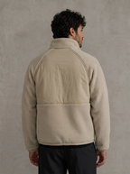 Polaire homme bi-matière à col montant KZR