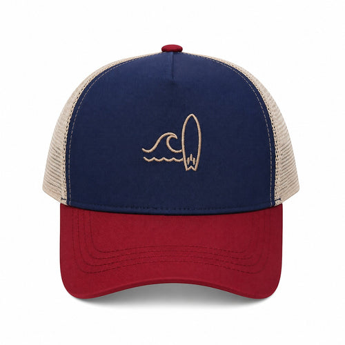 Casquette Filet Broderie Vague et Surf SAMBA DE RODA