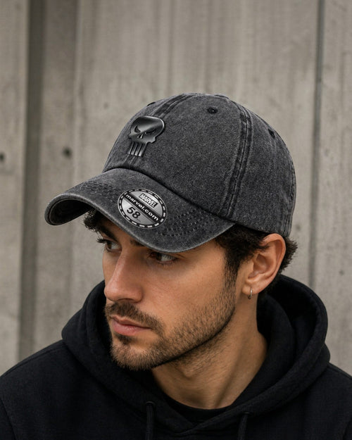 Casquette Marvel The Punisher - Logo Métallique Denim COTTON DIVISION
