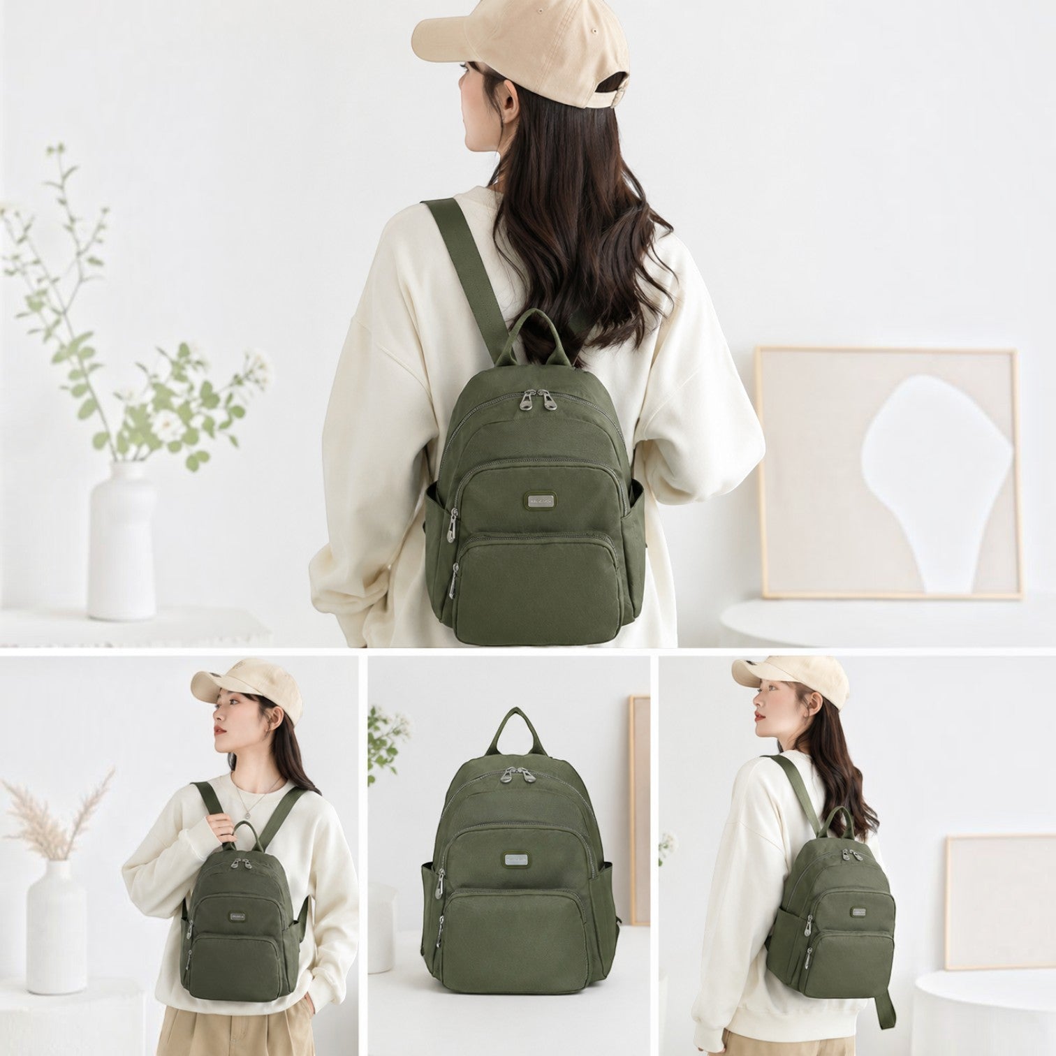 Sac à dos femme multi-poches – Léger, élégant et pratique