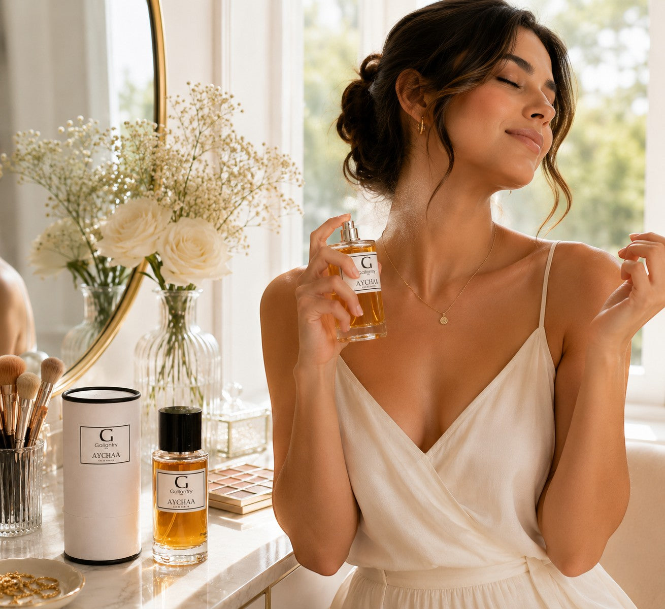 Parfum Aychaa GALLANTRY

"Aychaa" est une fragrance orientale et florale, véritable ode à la féminité, alliant douceur lumineuse et sensualité envoûtante. Une création GALLANTRY.