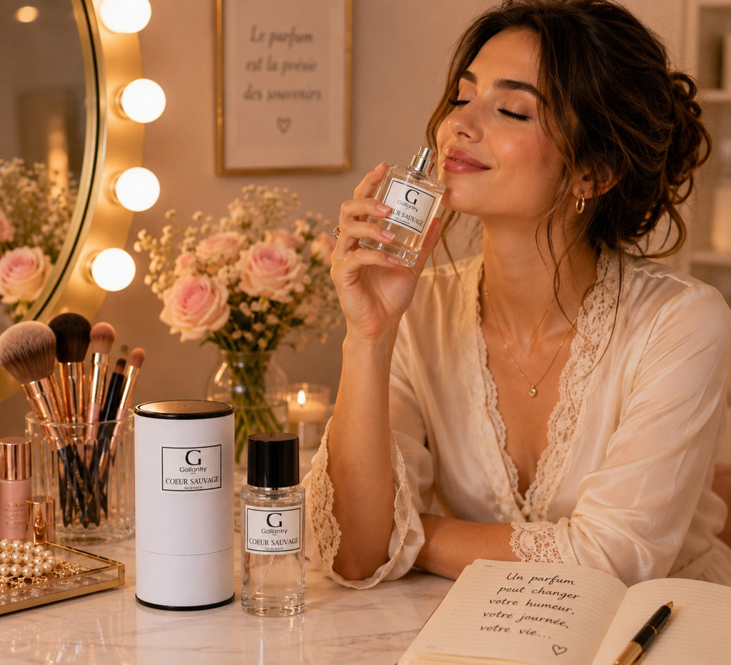 Parfum Cœur Sauvage GALLANTRY

"Cœur Sauvage" capture l'essence d'une nature indomptable dans une fragrance citronnée et boisée, à la fois éclatante et profonde. Une création GALLANTRY.