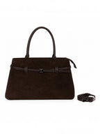 Sac à main bandoulière daim MIA LAROUGE