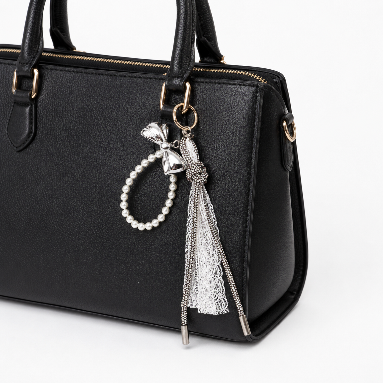 Porte-clés Bag Charm Nœud Perles GALLANTRY