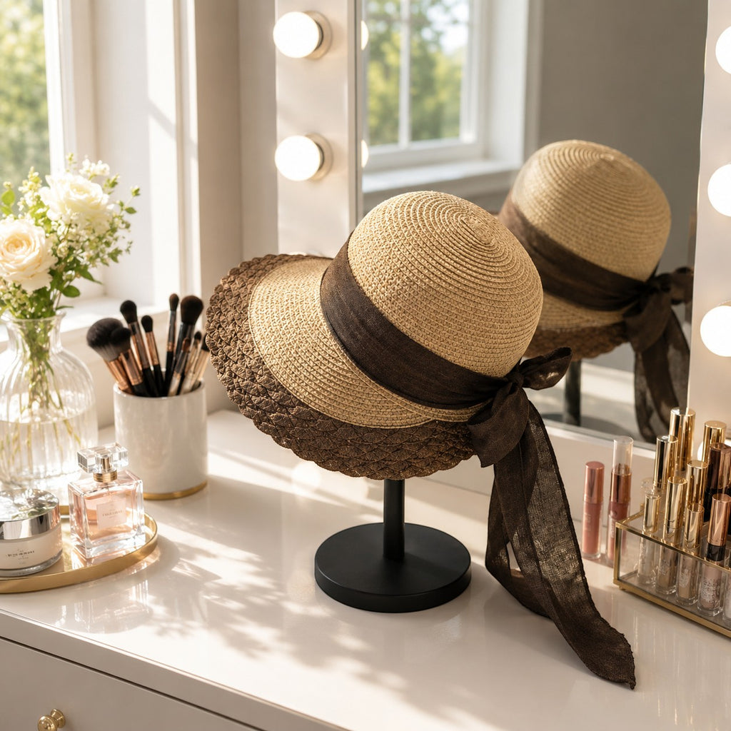 Chapeau Avec Détail Effet Dentelle LINETA

Un chapeau féminin et élégant en imitation paille, orné d'un délicat détail effet dentelle. Léger et respirant, il est l'accessoire idéal pour se protéger du soleil tout en sublimant vos tenues estivales, en terrasse, en voyage ou lors d'une escapade ensoleillée.