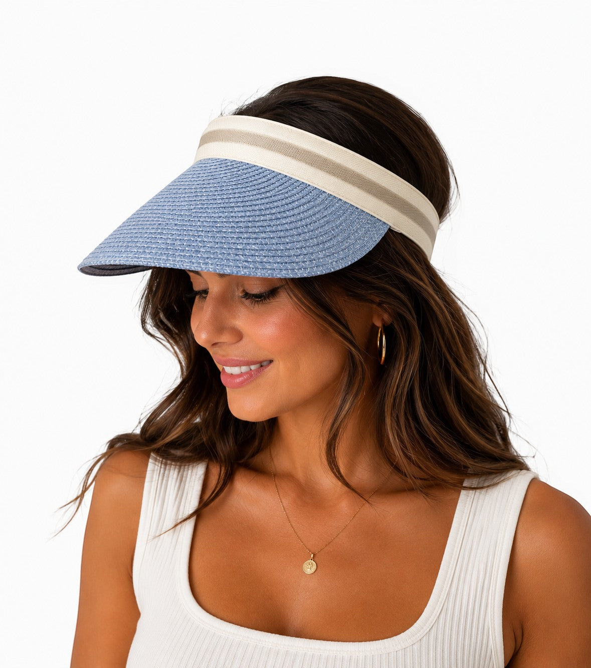Chapeau visière tressée–Style festival et protection solaire