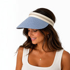Chapeau visière tressée–Style festival et protection solaire - Chapeau - LINETA