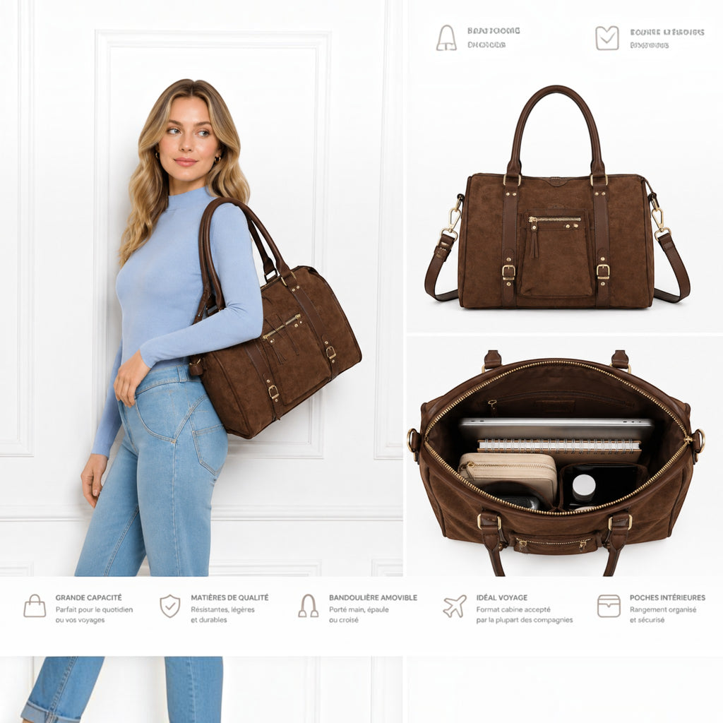 Sac Skyla Suédine Grand GALLANTRY