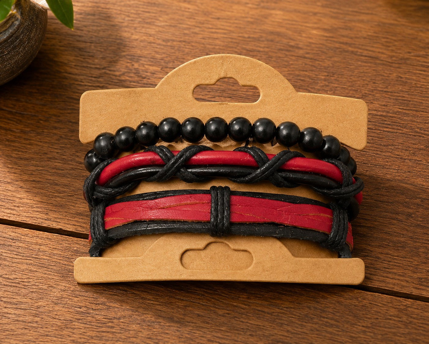 Bracelet homme matières naturelles ÉLINE L'ATELIER