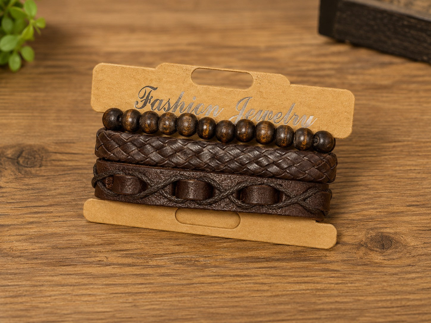 Bracelet homme matières naturelles ÉLINE L'ATELIER