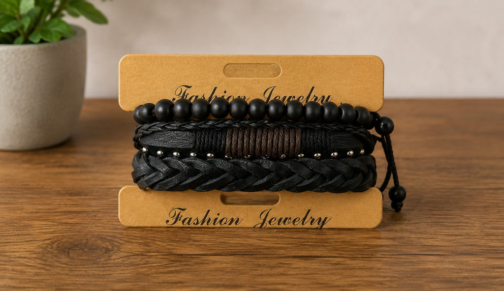 Bracelet homme matières naturelles ÉLINE L'ATELIER