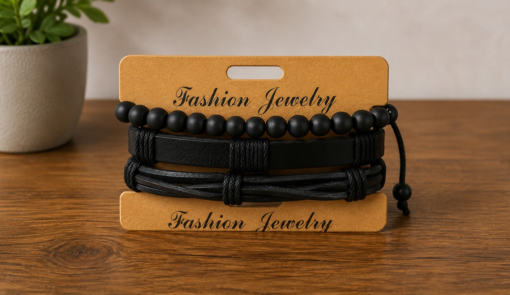 Bracelet homme matières naturelles ÉLINE L'ATELIER